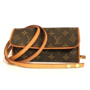 *AUTH* LOUIS VUITTON Monogram Twin PM Pochette bag